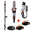 Daewoo U-FORCE Series Cordless Pole Chainsaw/Pruner 18cm + 2 x 2.0Ah Battery + Charger