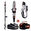 Daewoo U-FORCE Series Cordless Pole Chainsaw/Pruner 18cm + 4.0Ah Battery + Charger