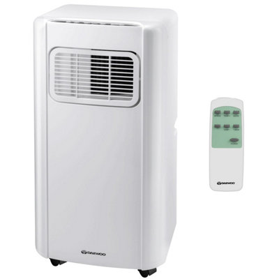 Daewoo White 3-in-1 5000 BTU Portable AC Unit Air Conditioner Aircon with Dehumidifier Cooling Fan and Remote Control COL1316GE