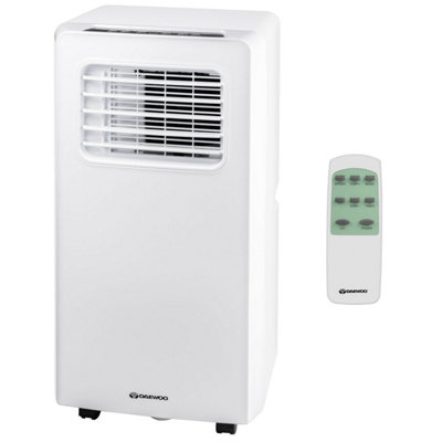 Daewoo White 3-in-1 9000 BTU Portable AC Unit Air Conditioner Aircon with Dehumidifier Cooling Fan and Remote Control COL1318GE