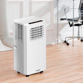 Daewoo White 3-in-1 9000 BTU Portable AC Unit Air Conditioner Aircon with Dehumidifier Cooling Fan and Remote Control COL1318GE
