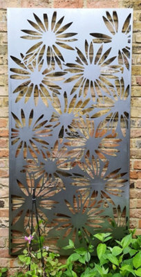 Daisies Decorative Screen Wall Art  1.8m Tall