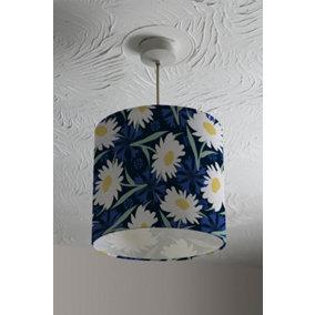 Daisies on Navy (Ceiling & Lamp Shade) / 45cm x 26cm / Ceiling Shade