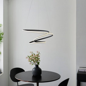 Dakari Black Contemporary Warm White LED Ceiling Pendant