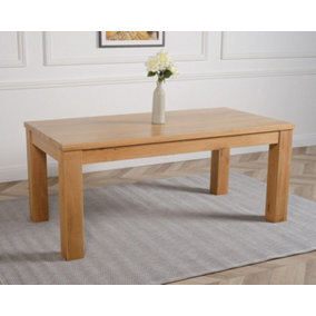 Dakota 182cm Chunky Large Solid Oak Dining Table