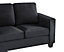 Dakota 2 Seater Black Velvet Fabric Sofa