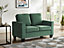 Dakota 2 Seater Green Velvet Fabric Sofa