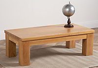 Dakota Chunky Oak Large Coffee Table for Living Room