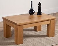 Dakota Chunky Oak Small Coffee Table for Living Room