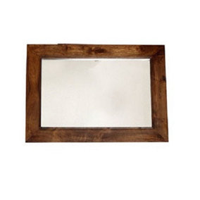 Dakota Dark Mango Solid Wood Frame Mirror