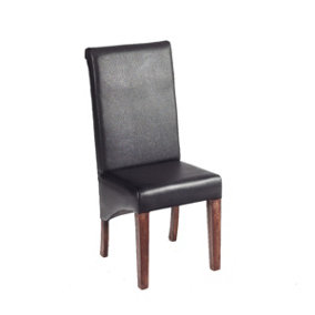 Dakota Mango Leather Dining Chair (Pair)
