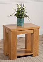 Dakota Solid Oak Lamp Table for Living Room