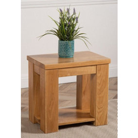 Dakota Solid Oak Lamp Table for Living Room
