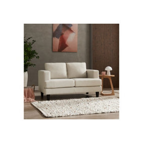 Dale 2 Seater Linen Sofa, Natural Linen Fabric