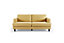 Dale 3 Seater Sofa, Mustard Linen Fabric