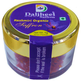 Daljheel Kashmiri Organic Saffron Pure Kesar Threads 1g