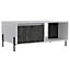 Dallas coffee table with drawer, White