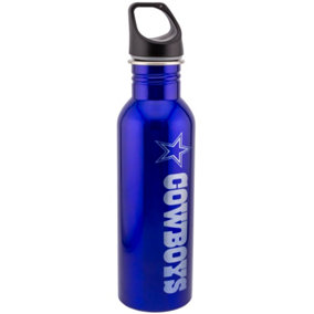 Dallas Cowboys Stainless Steel Water Bottle Vibrant Blue/Silver (One Size)