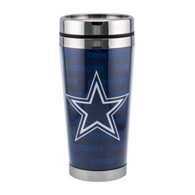 Dallas Cowboys Wrap Travel Mug Blue/Silver (One Size)