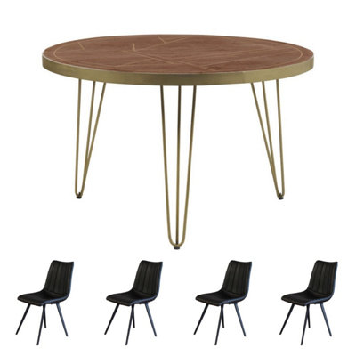 Mango solid online wood dining table