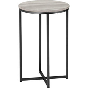 Dallas Side Table - L40 x W40 x H60 cm - Marble/Black