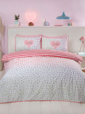 Dalmatian Blush Ombre Single Duvet Cover Set