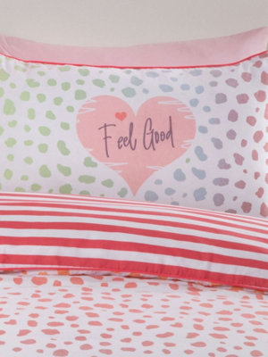Dalmatian Blush Ombre Single Duvet Cover Set