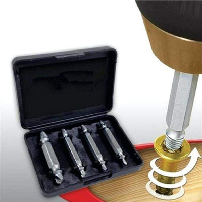 Damaged Screw Extractor, Remover Drill Bit for Stripped Head Screws ...
