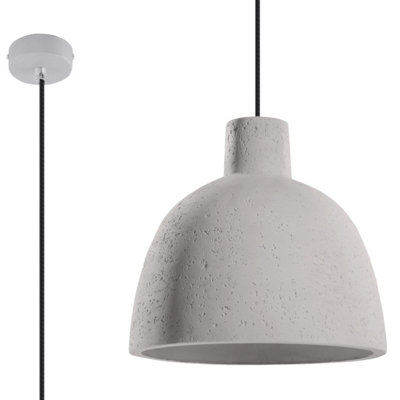 Damaso Concrete Grey 1 Light Classic Pendant Ceiling Light