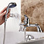 Dame Bathroom Basin Mono Mixer Tap & Bath Shower Mixer Tap Chrome