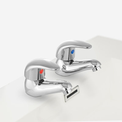 Dame Twin Basin Taps and Bath Shower Mixer Taps Chrome - 3