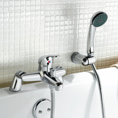 Dame Twin Basin Taps and Bath Shower Mixer Taps Chrome - 5