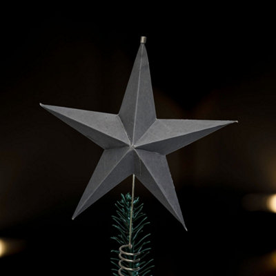 Dancer Grey Paper Christmas Tree Topper DIY at B&Q