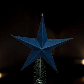 Dancer Navy Paper Christmas Tree Topper
