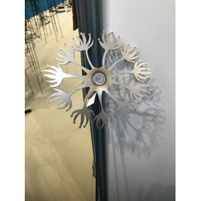Dandelion Pin Support 4Ft (Bare Metal/Natural Rust) (Pack of 3) - Steel - H122 cm