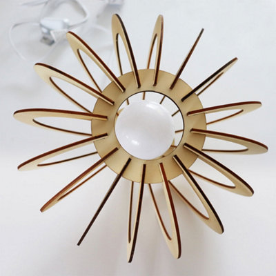 Mid-Century Modern Tripod Brass & Walnut Table Lamp | Danish Modern L.A