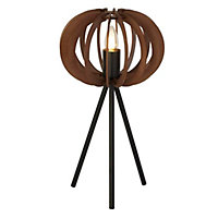 Danese Tripod Table Lamp (Walnut Shade)