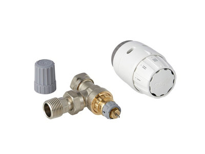 Danfoss RAS-C2 TRV Thermostatic Radiator Valve 15mm Reversible Angled 013G6050