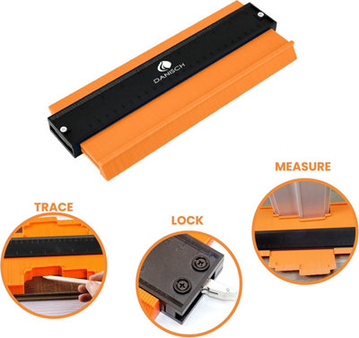 Danisch Profile Gauge Pack of 2 10" and 5"contour gauge profile tool duplicator shape ruler