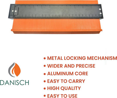 Danisch Profile Gauge Pack of 2 10" and 5"contour gauge profile tool duplicator shape ruler