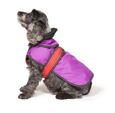 Danish Design 2 in 1 Ultimate Purple/Red Removable Padding Lightweight Dog/Puppy Coat 20 Inch 50 cm Price Comparisons | Compare The Build