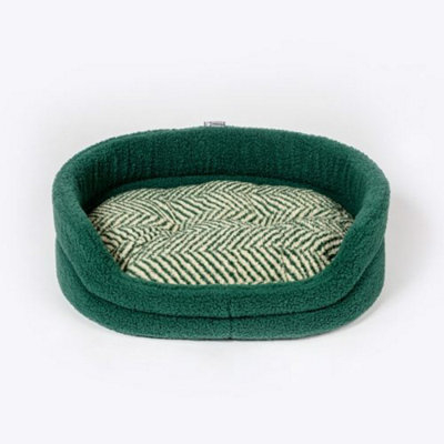 Danish Design Fleece Green Herringbone Slumber Bed 35