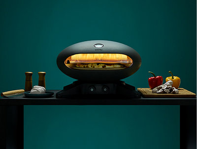 Danish designed Morso rotary outdoor gas fired pizza oven