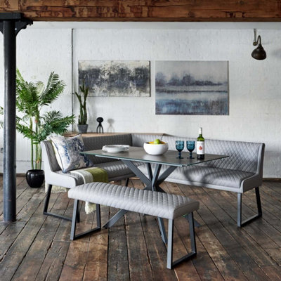 Leather corner dining set hotsell