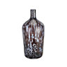 Dapple Bottle Vase - Glass - L25 x W25 x H52 cm - Black