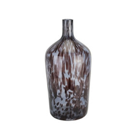 Dapple Bottle Vase - Glass - L25 x W25 x H52 cm - Black