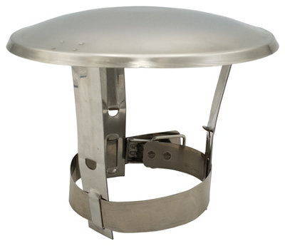 Darco 60-80mm Chimney Flue Pipe Rain Cover Protector Cap Ending Stainless Steel
