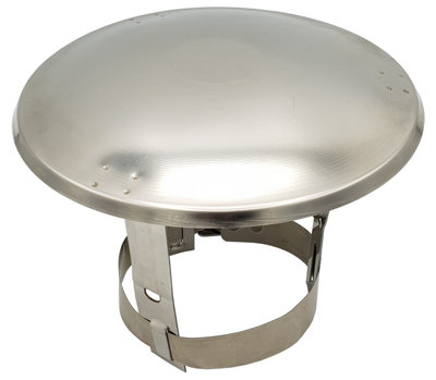 Darco 60-80mm Chimney Flue Pipe Rain Cover Protector Cap Ending Stainless Steel - 4