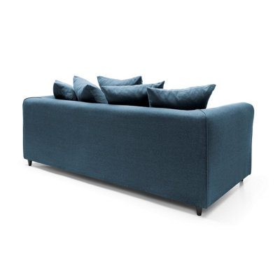 Darcy 3 Seater Sofa in Teal  Linen Fabric