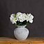 Darcy Antique White Vase - Ceramic - L31 x W31 x H30 cm - Stone